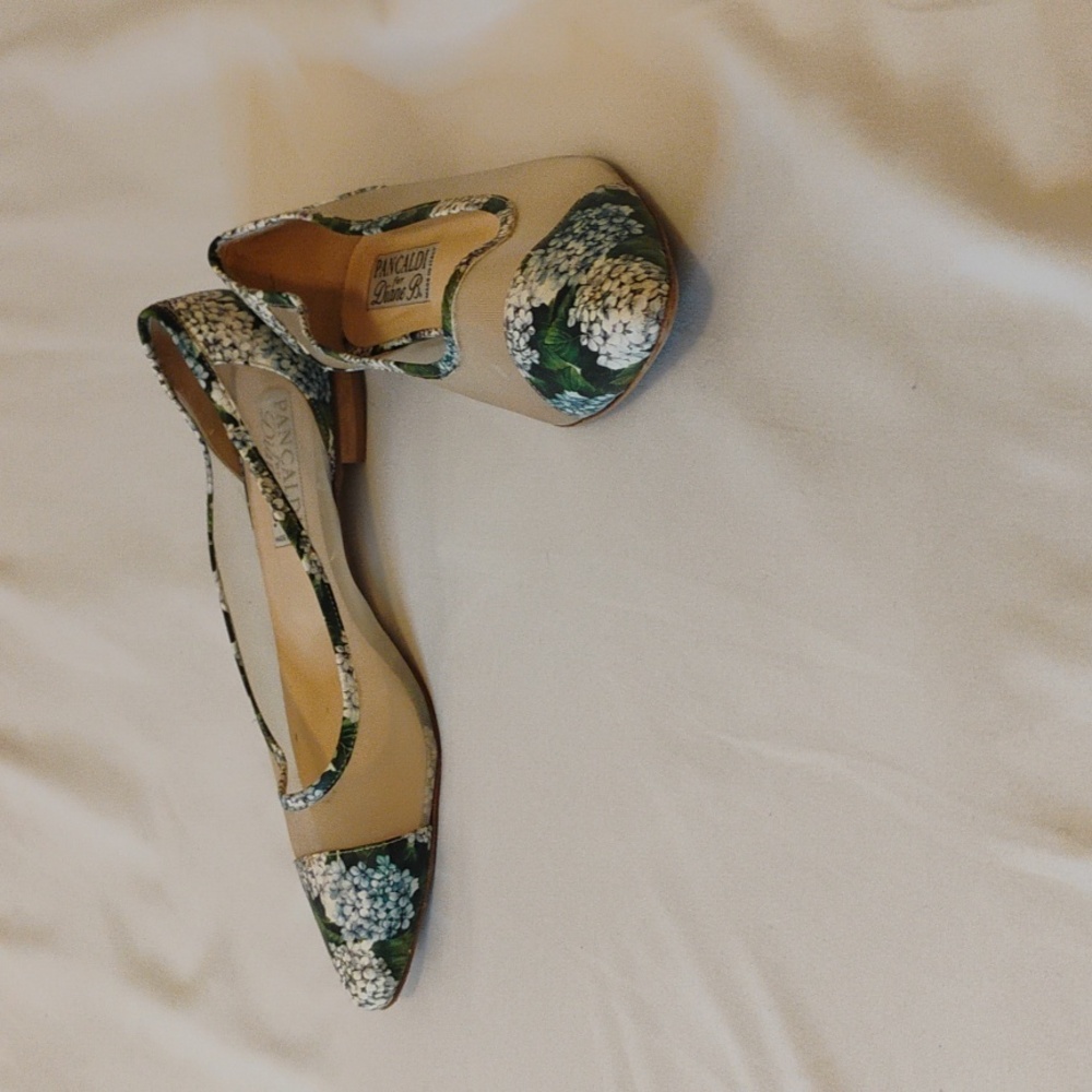 Pancaldi for Diane B vero cuoio sz eu 38.5 floral luxury cottagecore ballet flat